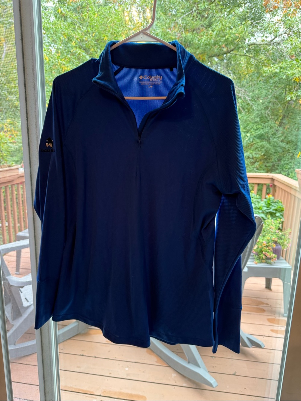 Columbia Blue Quarter-Zip Performance Pullover